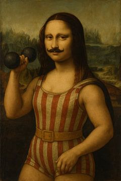 Spierballen Mona Lisa van Poster Art Shop