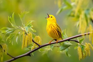 Goldwaldsänger (Setophaga petechia)