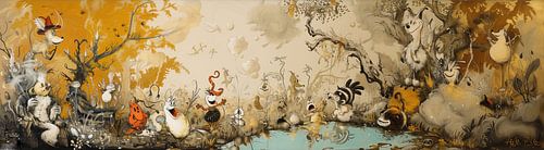 Animaux peinture | Ménagerie magique Frolic