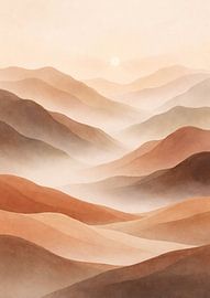 Warm Misty Desert by irgian firmansyah