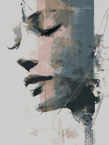 Portrait abstrait moderne sur SPEQ ART