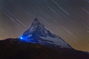 Night photo Matterhorn by Anton de Zeeuw