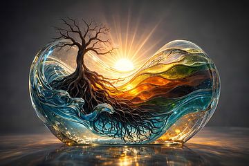 Welt in Glas von Linda de Klein