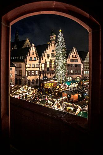 Kerstmarkt en Römer in Frankfurt