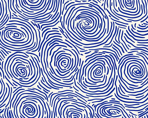 Bleu et blanc sur Collection Moderne