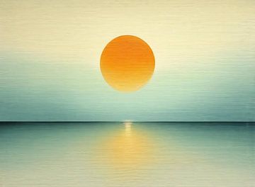 Zonsopgang | Zonsondergang Reflectie van Modern Collection