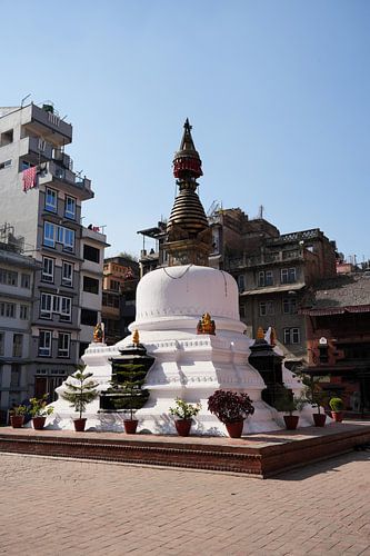 Een boeddhistisch heiligdom in Kathmandu