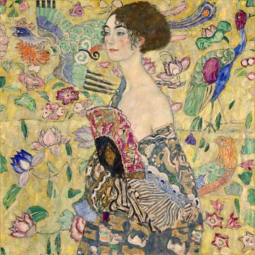 Dame met waaier (HQ), Gustav Klimt