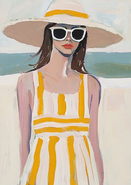 Zonnebril mode strand pastel feminist van Niklas Maximilian