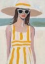 Zonnebril mode strand pastel feminist van Niklas Maximilian thumbnail