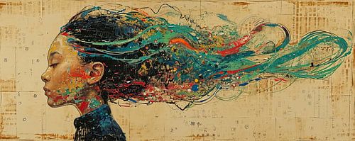 Portrait coloré | Imagination vive