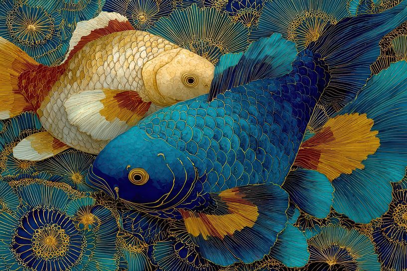 japanese art fish by Egon Zitter