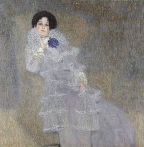 Portret van Marie Henneberg, Gustav Klimt (gezien bij vtwonen)