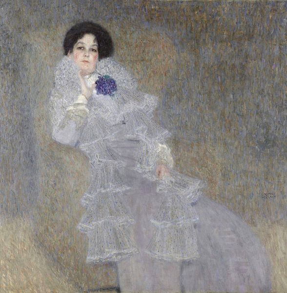 Portret van Marie Henneberg, Gustav Klimt (gezien bij vtwonen) van Meesterlijcke Meesters