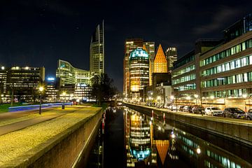 Nachtaufnahme von Den Haag von Marly De Kok