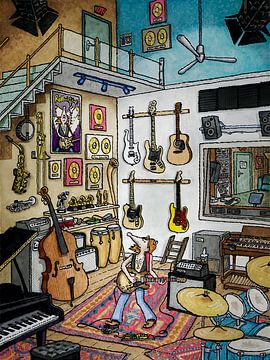 De wereldberoemde muzikant van Studio Zandman