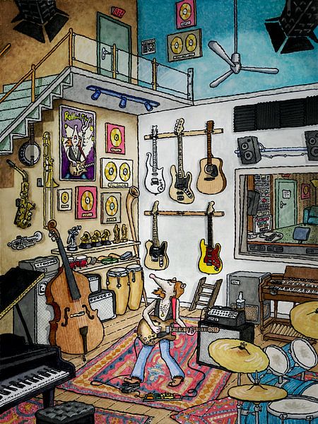 Le musicien mondialement connu par Studio Zandman