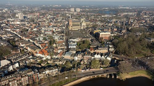 Drone/air photo downtown 's-Hertogenbosch by Marcel Willems
