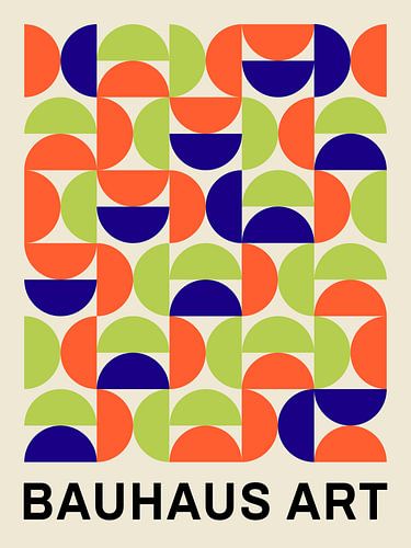 Bauhaus, Orange et Lime sur Hilde Remerie Photographie et art numérique