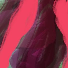 Moderne abstrakte bunte Kunst in Neon- und Pastellfarben Nr. 4 von Dina Dankers