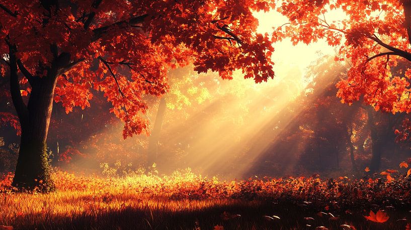 Scène d'automne sous un soleil radieux&amp;quot ; par Esther Sigger