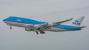 KLM Boeing 747-400 passenger aircraft. by Jaap van den Berg