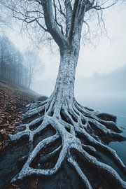 Mysteriöser Baum mit sichtbaren Wurzeln von Art & Soul Creations