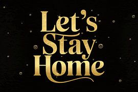 Luxe gouden thuisblijven ontwerp van Art & Soul Creations