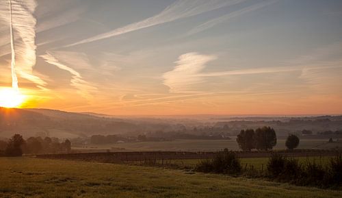 Zonsopkomst bij Epen in Zuid-Limburg