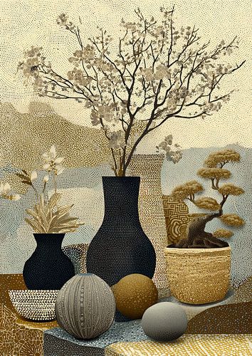 Flower Vase | Nature in Elegant Balance by Eye catching paintings