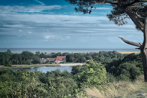 Terschelling in Schichten – Blick auf Grünflächen, Dünen und das Wattenmeer von Elianne van Turennout