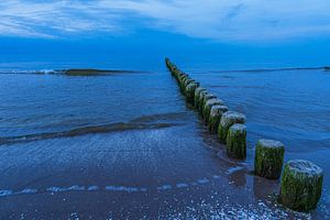 Buhne am Strand von Bansin auf der Insel Usedom