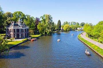 Aerial view of the river Vecht on a beautiful summer's day by Eye on You