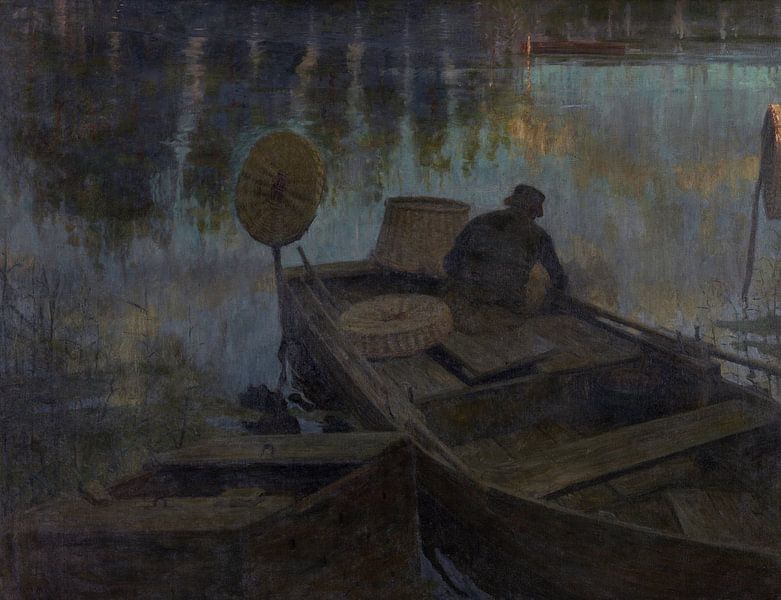 Fisherman in the moonshine, Charles Mertens by Atelier Liesjes