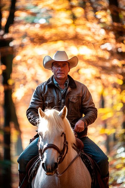 Autumn ride in the forest by Poster Art Shop