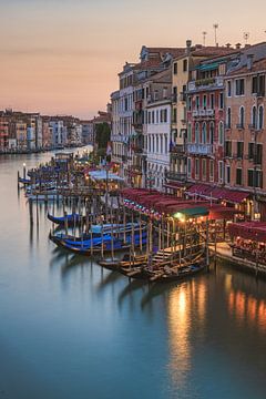 Venise Grand Canal Heure bleue sur Jean Claude Castor