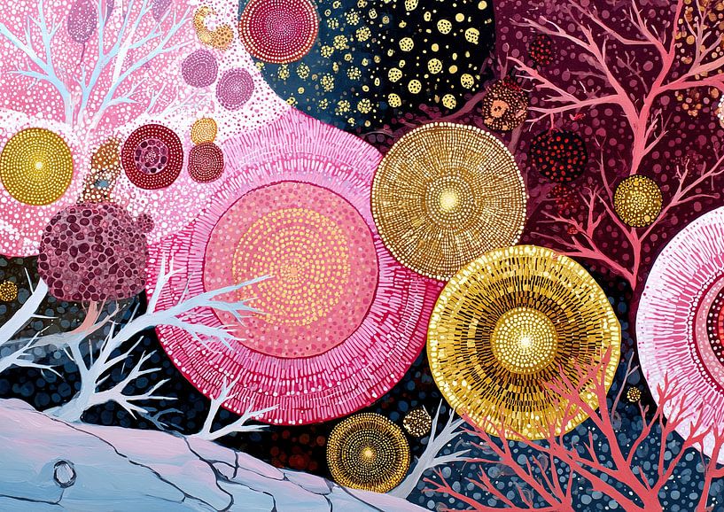 Cosmic Blooms van Bloemen Studio