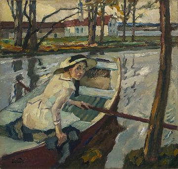 Leo Putz - Pause de rame (Hartmannsberg) (1911) sur Peter Balan