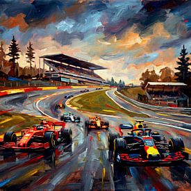 Spa-Francorchamps Formula 1 Art by Jan Keteleer