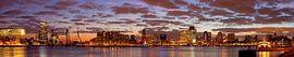 Beautiful clouds sky over Rotterdam panorama by Anton de Zeeuw