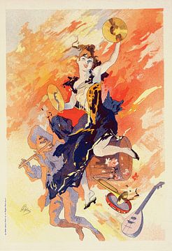 Jules Chéret - La Musique (1900) van Peter Balan