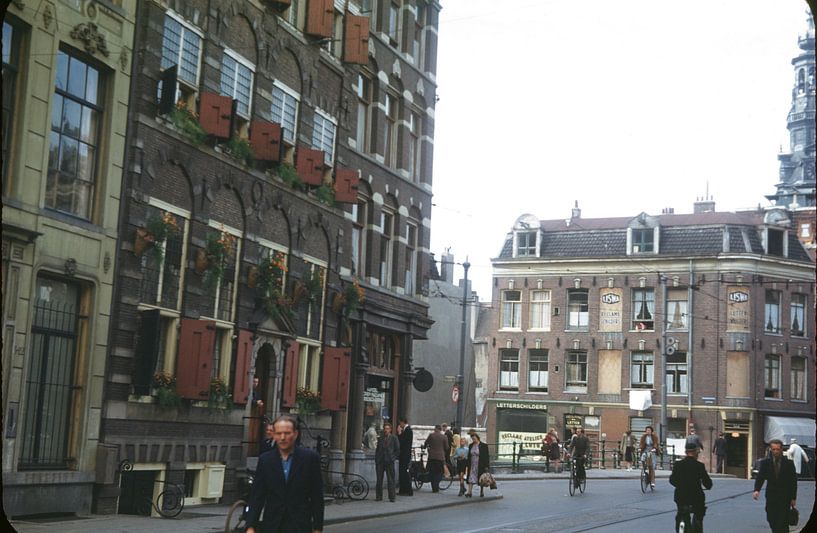 Straßenbild 50er Jahre Amsterdam von Jaap Ros