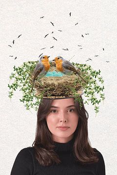 Bird's nest hat
