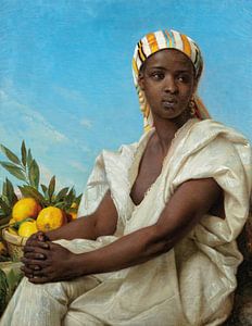 Porträt einer schwarzen Frau, Émile Vernet-Lecomte