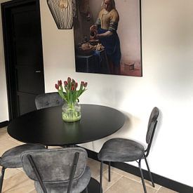 Customer photo: The Milkmaid - Vermeer painting, on artframe