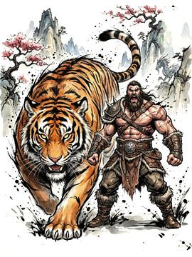 Warrior and Tiger by Markus Gann