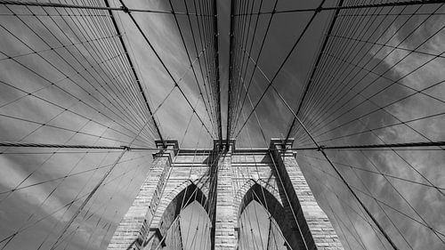 Spaziergangs über die symbolträchtige Brooklyn Bridge