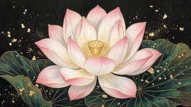 Golden Japanese Majestic Lotus Sanctuary by Siti Zuliana
