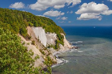 Kreidefelsen im Nationalpark Jasmund an einem Sommertag von Markus Lange
