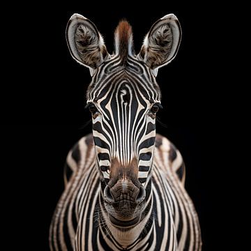 Porträt-Zebra von TheXclusive Art